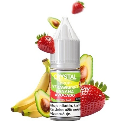 Crystal Drop Salt Strawberry Banana Avocado 10 ml 20 mg