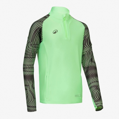 Kipsta Wavy Club s 1/2 zipsom zeleno-čierna