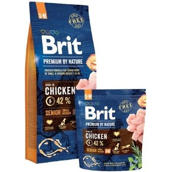 Brit Brit Premium by Nature S+M Senior Храна за кучета, суха, за възрастни, 8kg