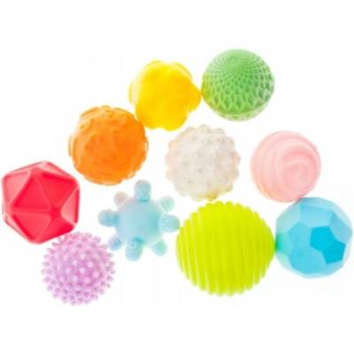 BAM BAM Комплект бебешки играчки Bam Bam - Топки, 10 броя (466868)