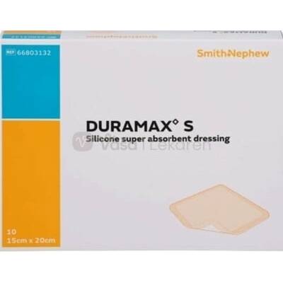 DURAMAX S silikónový superabsorpčný obväz 15 x 20 cm 10 ks