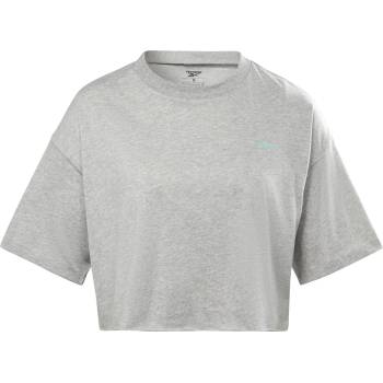 Reebok Дамска тениска Reebok Myt T-Shirt Womens Crop Top - Md Grey Heather