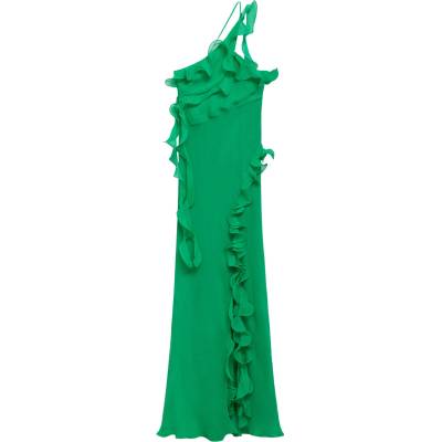 MANGO Вечерна рокля 'Nicola' зелено, размер XS