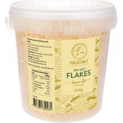 Falksalt Morská vločková soľ citrón 600g