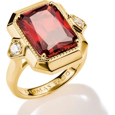 Thomas Sabo prsteň Red Zirconia Stone TR2506 414 10
