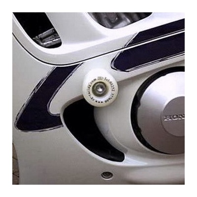 RG Racing padací chrániče pro motocykly Honda Cbr600 (\'95-\'98 - ocelový rám), bílá (pár) - Černá