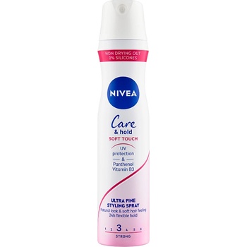 NiveaCare & Hold Soft Touch 4 lak na vlasy 250 ml