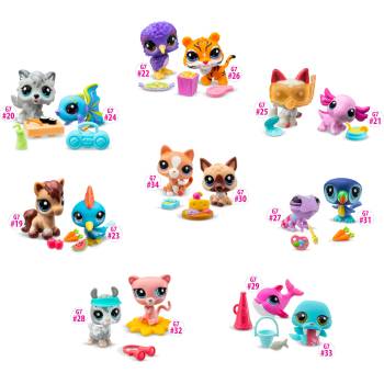 Littlest Pet Shop Малък магазин за домашни любимци Двойна фигура Пакет Микс (lps00525)