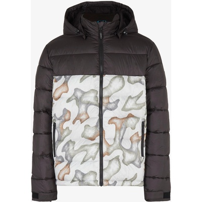 O'Neill Мъжко зимно яке с бяла и черна шарка O'Neill O'RIGINALS PUFFER JACKET O'Neill | Cheren | МЪЖЕ | S