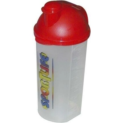 šejkr 700ml plastový, s potiskem, víčko - mix barev