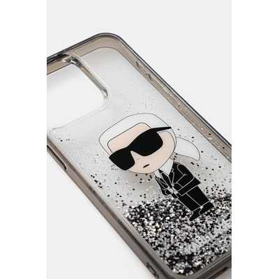 KARL LAGERFELD Кейс за телефон Karl Lagerfeld iPhone 15 Pro Max 6.7 в прозрачен цвят KLHCP15XLKKNSK (KLHCP15XLKKNSK)