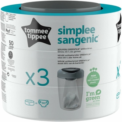 Tommee Tippee Simplee náhradné kazety, 3 ks