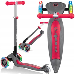 Globber Тротинетка Globber PRIMO FORDABLE LIGHTS червено/сива (50088) Тротинетка, скутер
