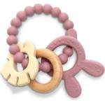 Lorelli Premium СИЛИКОНОВА ГРИЗАЛКА С БУК ЗАЙЧЕ natural deeep pink (10210850002)