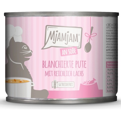 MjAMjAM s omáčkou blanšírovaný moriak s množstvom lososa 6 x 185 g