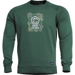 PENTAGON Пентагон Мъжки суитшърт без качулка Nature Explorer, springbok green (K09019-NE-83)