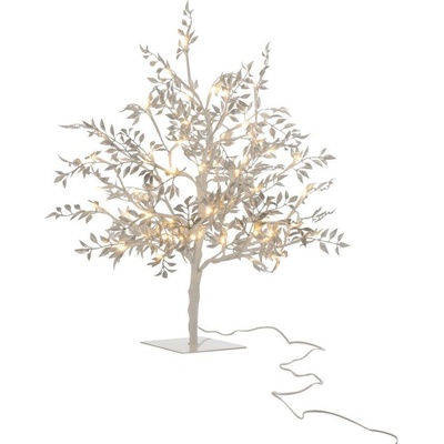 Dekorace stříbrný svítící stromeček Tree leaves silver S - Ø 25*56 cm - J-Line by Jolipa