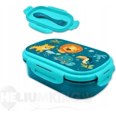 Kids Licensing Box na desiatu s vidličkou Jungle