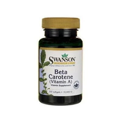 Swanson Бета каротин Beta-Carotene (Vitamin A) 10000IU / 250 Soft. , 4278