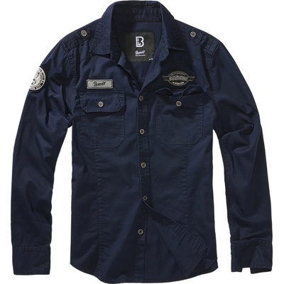 Luis Vintageshirt long sleeve navy