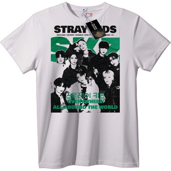 NOONEBRAND Тениска Stray Kids Навсякъде - L, White