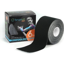 Bronvit Kineziologická páska classic černá 5 cm x 6 m