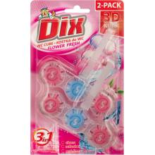 DIX 3D WC blok závesný Kvetinový 2-pack 2 x 40 g