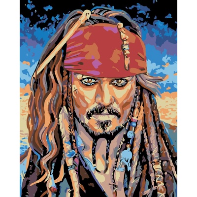 Zuty Malování podle čísel Jack Sparrow I 80 x 100 cm vypnuté plátno na rám