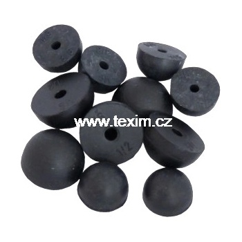 TEXIM Vodo těsnění půlkulaté černé čepička 3/8" T12