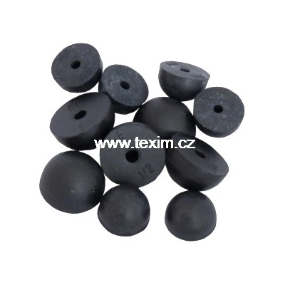 TEXIM Vodo těsnění půlkulaté černé čepička 3/8" T12