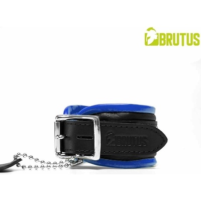 Brutus Leather Ankle Restraints Black Blue nou prackou