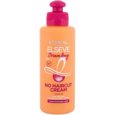L'Oréal Elseve Dream Long No Haircut Cream крем без изплакване за дълга изтощена коса 200 ml за жени