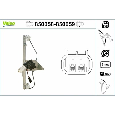 Zvedací zařízení oken VALEO 850059 850059