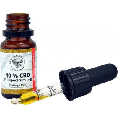 Medicinálne huby Liečbainak 10% CBD v MCT oleji Full Spectrum 10 ml