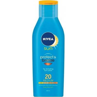 Nivea Sun Protect & Bronze слънцезащитен лосион SPF 20 200 мл