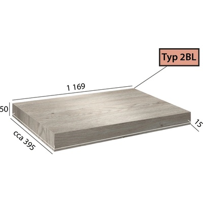 BRASED Ecoline Step 2BL 9506 Dub bílý polární
