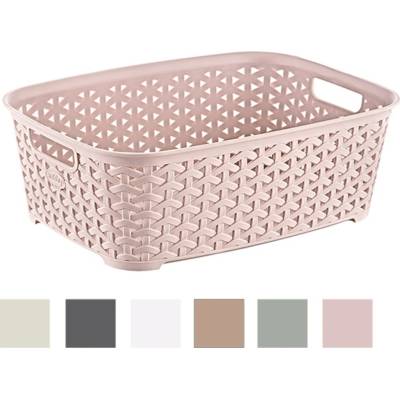 Pro-Tech shop Košík s ratanovým vzorom 29 x 22 x 11 cm 69259