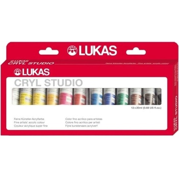 LUKAS Cryl Studio Комплект акрилни бои 12 x 20 ml (65410000)