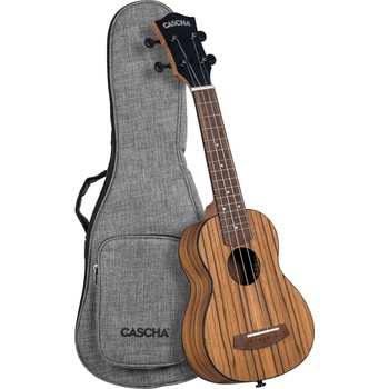 Image 1 of Cascha Soprano Ukulele Zebra Wood Natural Сопрано укулеле (CUSZW1)