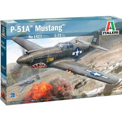 Italeri P-51A Mustang Model Kit letadlo 1423 1:72