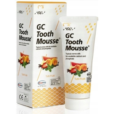 GC Mi Paste Plus Zubná pasta Tekutá sklovina s fluoridom Tutti-Frutti 35 ml