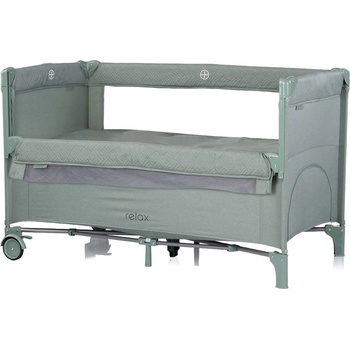 Chipolino Бебешка кошара с падаща страна Chipolino - Релакс, босилек лен (KOSIRE254BA)