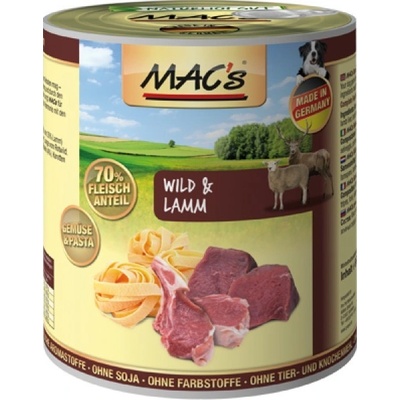 MAC's Dog zverina a jahňa s cestovinami 400 g