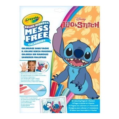 Crayola Color Wonder: комплект за оцветяване без размазване Lilo & Stitch в папка