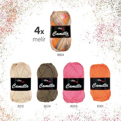 Sada melír "06" - 8 odstínů příze Camilla