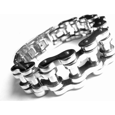 Steel Jewelry náramek extra masivní motorkářský z chirurgické oceli NH090264