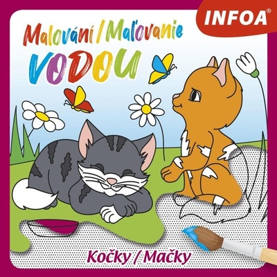 Malování Maľovanie vodou Kočky