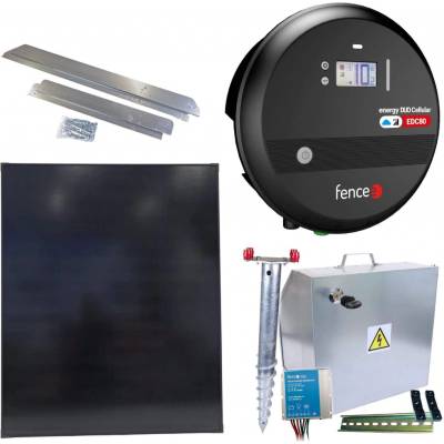 Fencee Premium sada solární ohradník - Kompletní bezpečnostní schránka + 8J LTE chytrý zdroj, panel 200 W