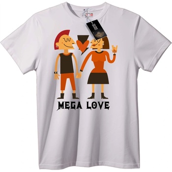 NOONEBRAND Тениска Meta Love за двойки - M, White