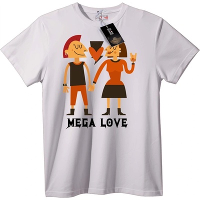 NOONEBRAND Тениска Meta Love за двойки - M, White